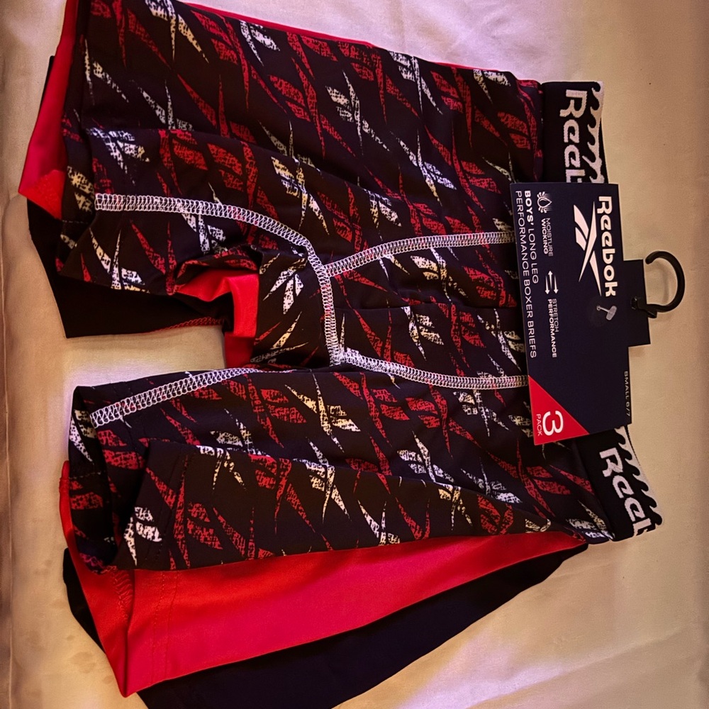 Reebok Kids Boxer Briefs Pack – Red and Black Graphic